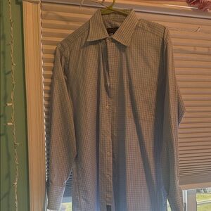 Robert Talbots Classic Blue Checkered Men's Shirt